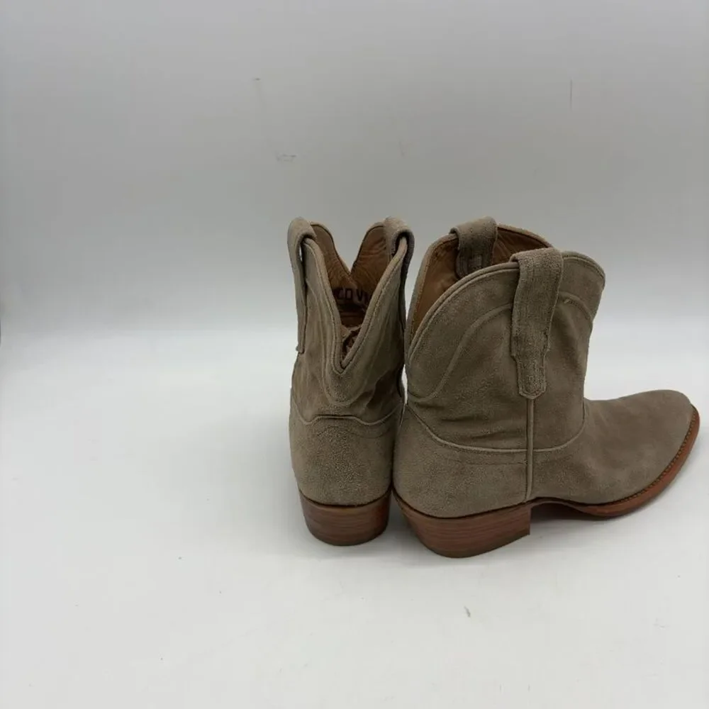 Tecovas Western Ankle Boot in Suede